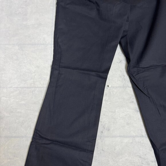 Dickies Chino Pants Womens Black Flat Front Workwear Straight Leg Size 16 UU NWT - Picture 6 of 16
